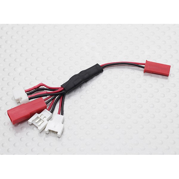 Multi-Plug Charge Lead for Micro Model Batteries (Walkera/NE/Pico/E-flite/JST) [MICROMULTILEAD]